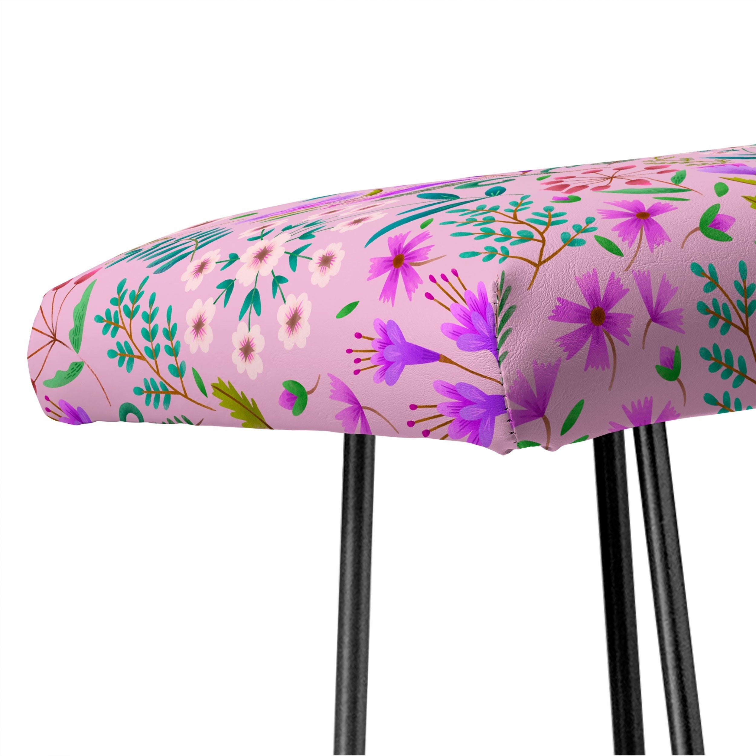Pimlada Phuapradit Ditsy Purple Floral Half Drop Bench