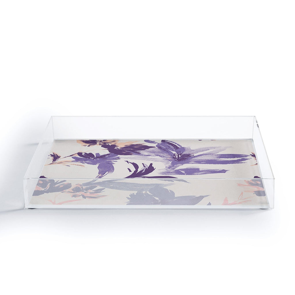 Gabriela Fuente Emma Classic Floral Acrylic Tray