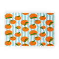 Design by Spark Zesty Oranges and Stripes Welcome Mat