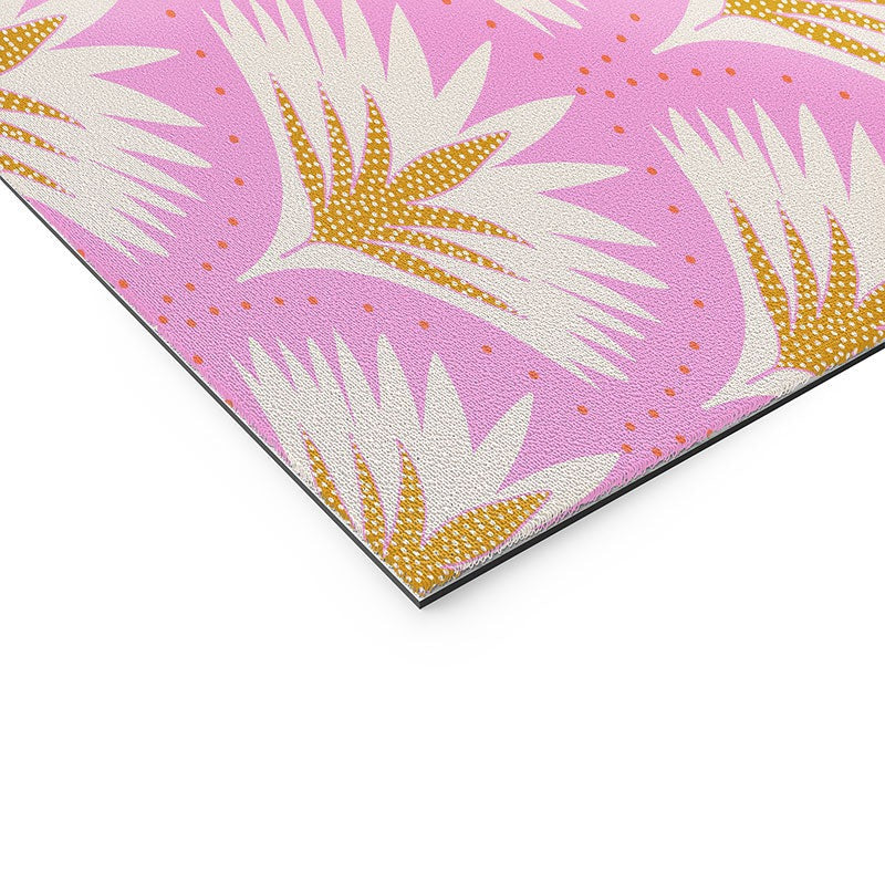 Jennifer Labre Pink Palmetto Welcome Mat