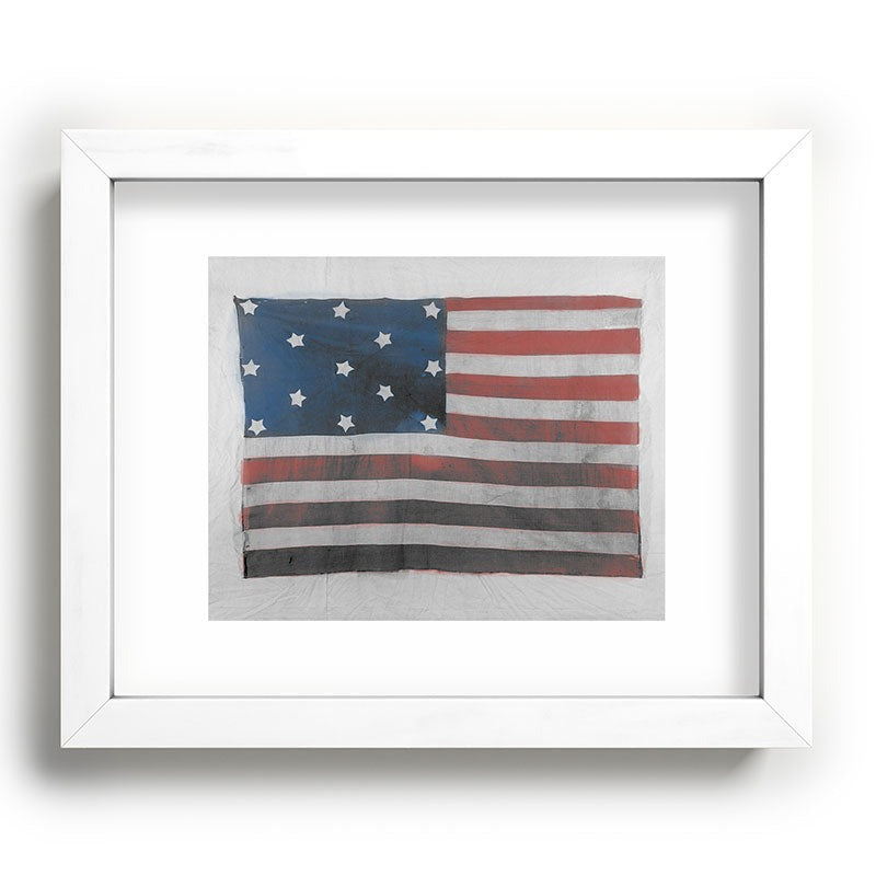 DENY Designs Flag Attributed to Elizabeth Schuyler Hamilton Recessed Framing Rectangle