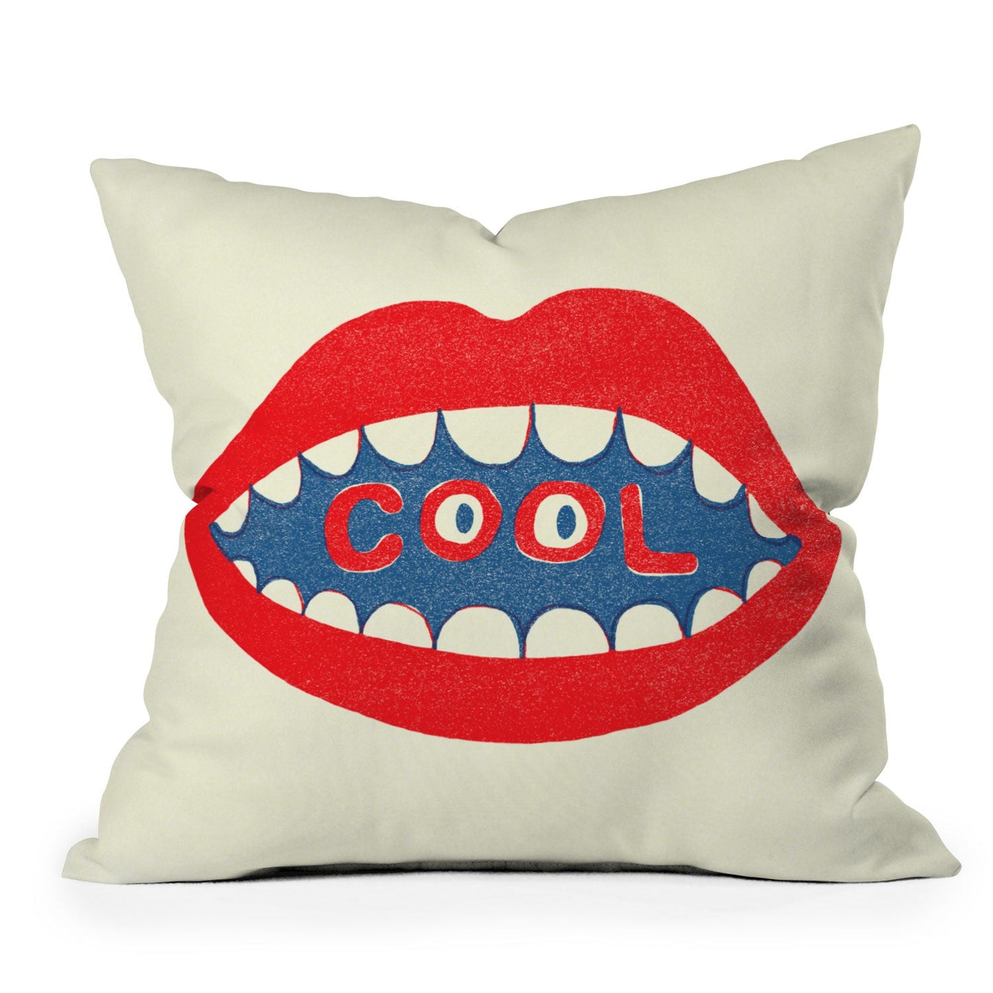 Nick Nelson COOL MOUTH Throw Pillow