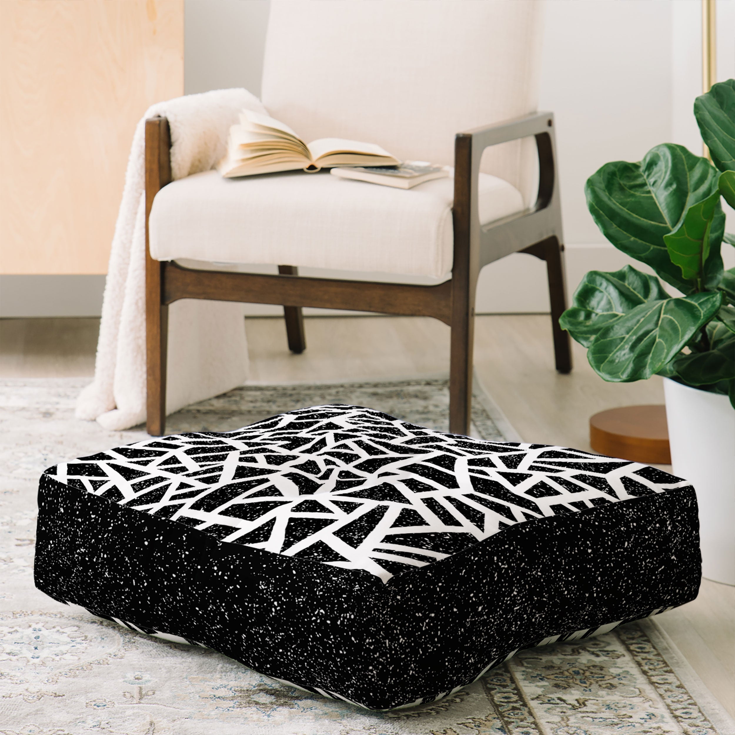 Nick Nelson Frenetic Floor Pillow Square
