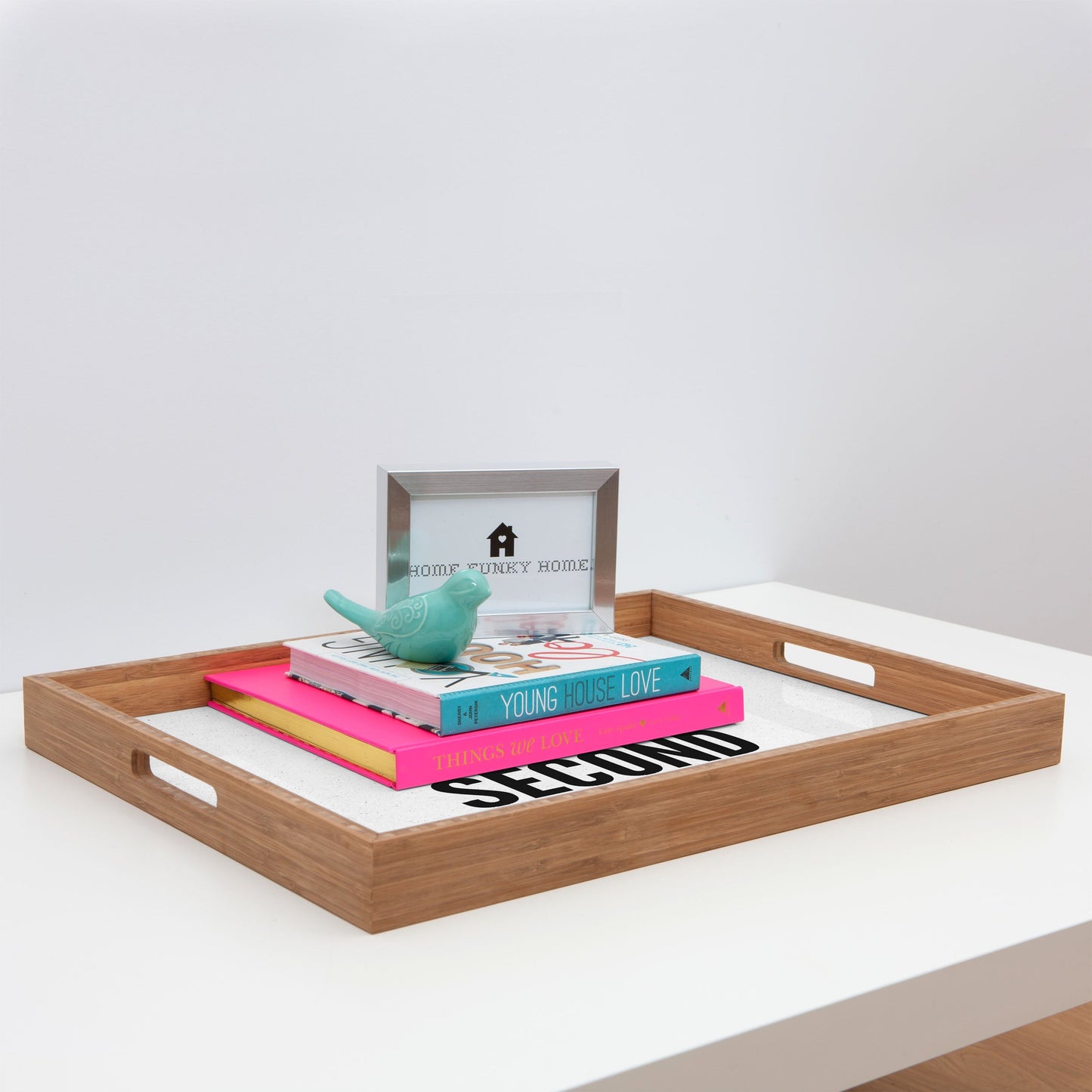 Nick Nelson Give Peace A Second Chance Rectangular Tray