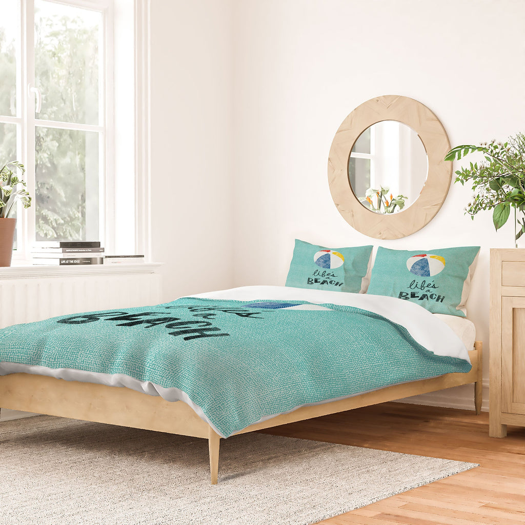 Nick Nelson Lifes A Beach Duvet Cover