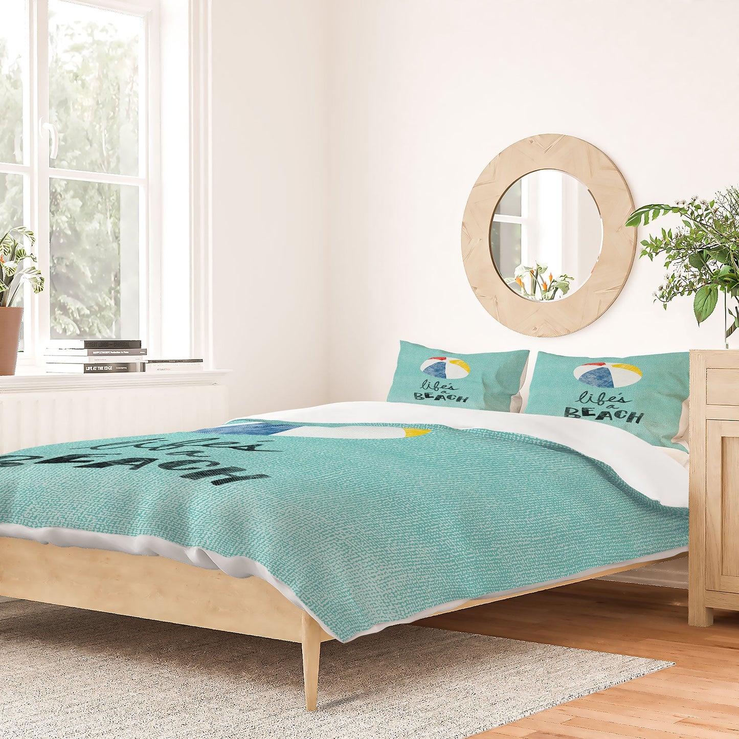 Nick Nelson Lifes A Beach Duvet Cover