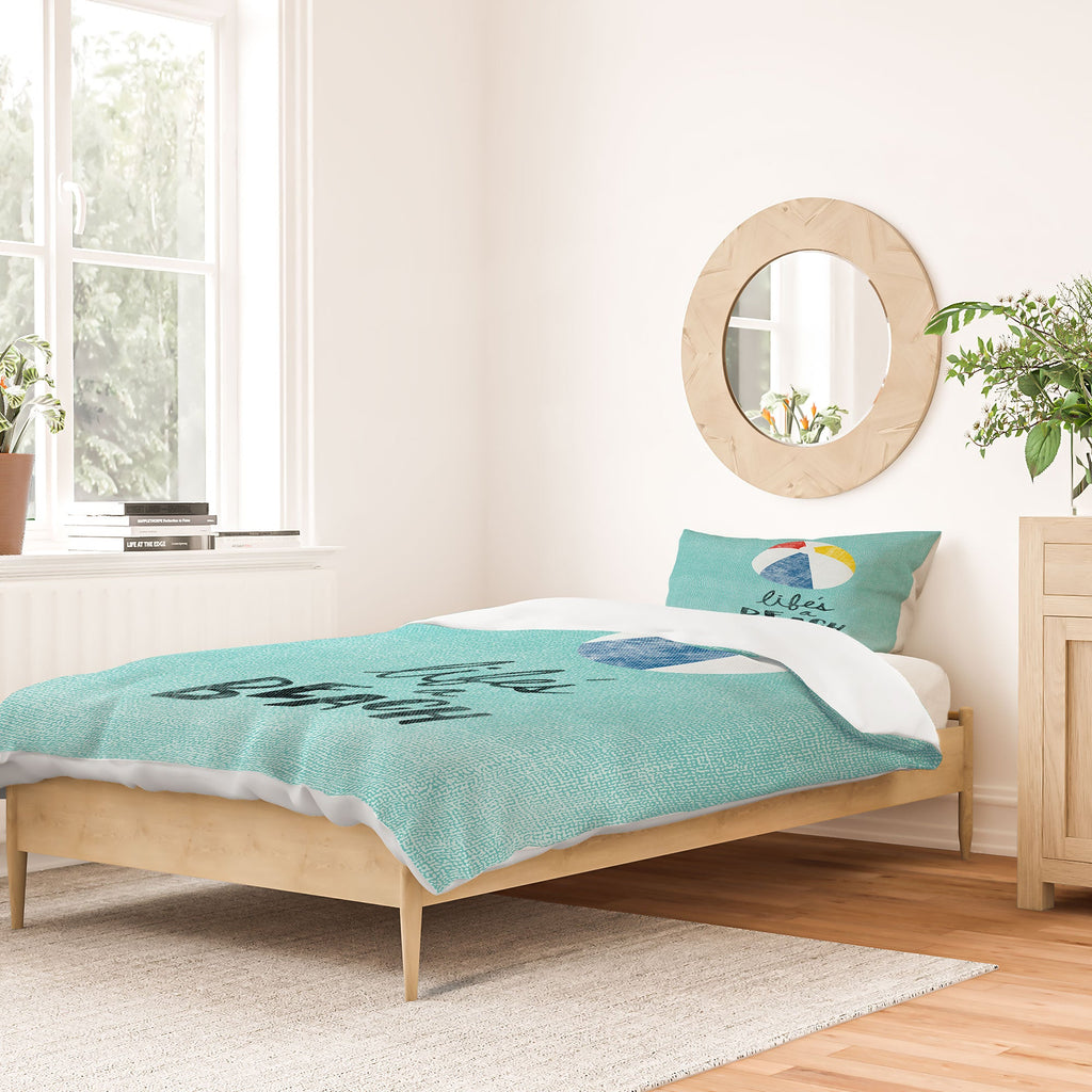 Nick Nelson Lifes A Beach Duvet Cover