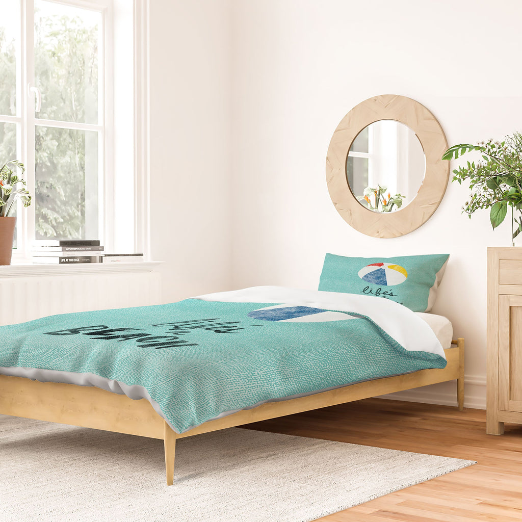 Nick Nelson Lifes A Beach Duvet Cover