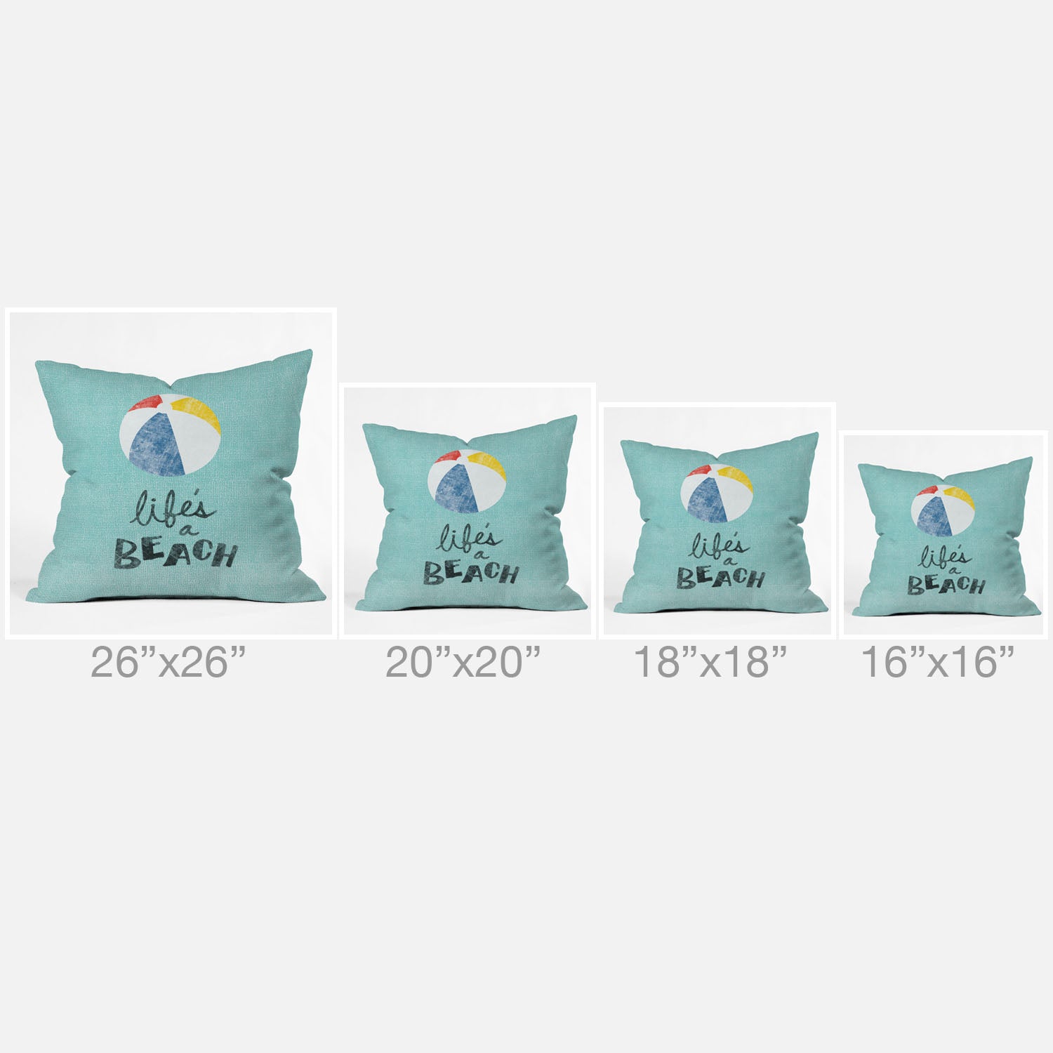 Nick Nelson Lifes A Beach Throw Pillow