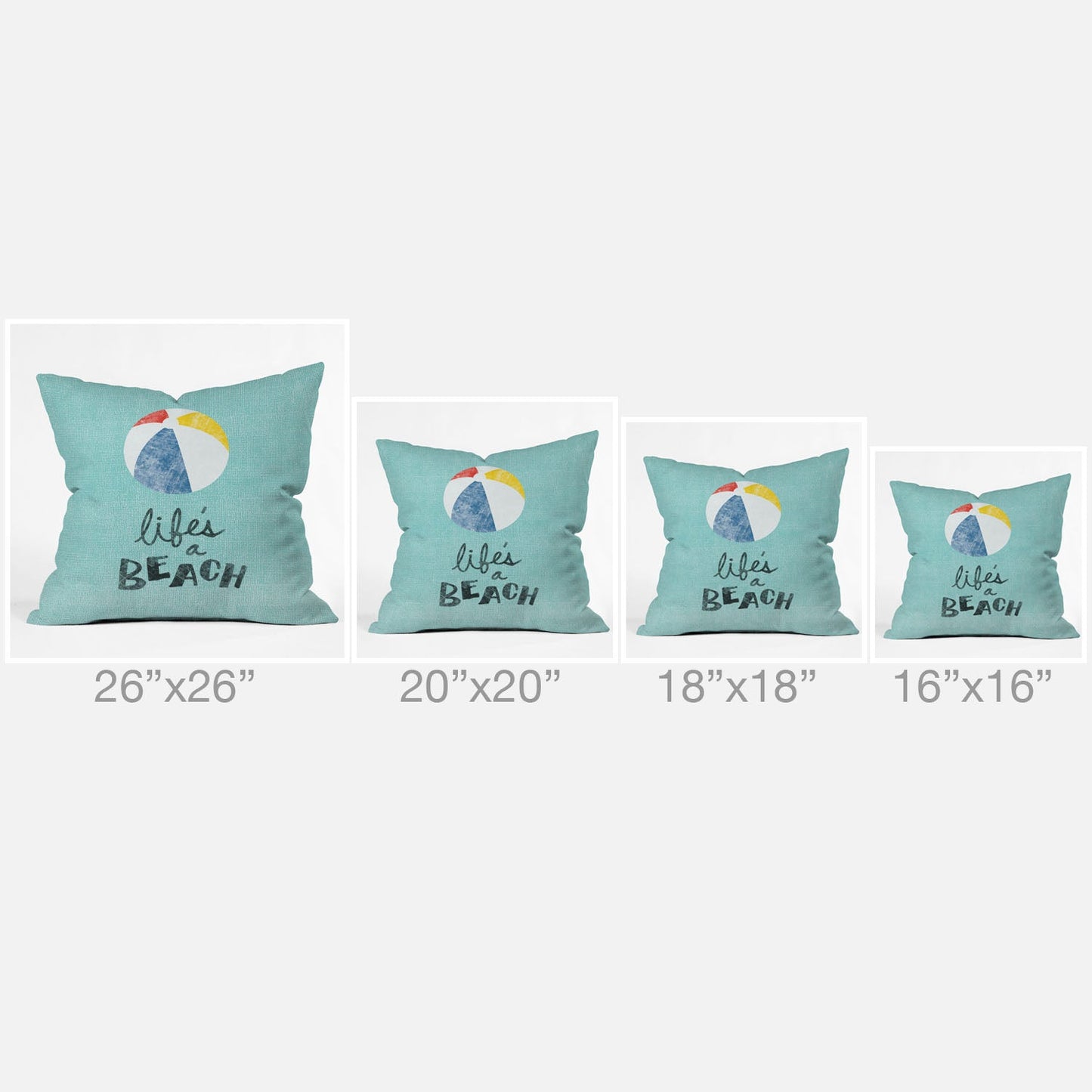 Nick Nelson Lifes A Beach Throw Pillow