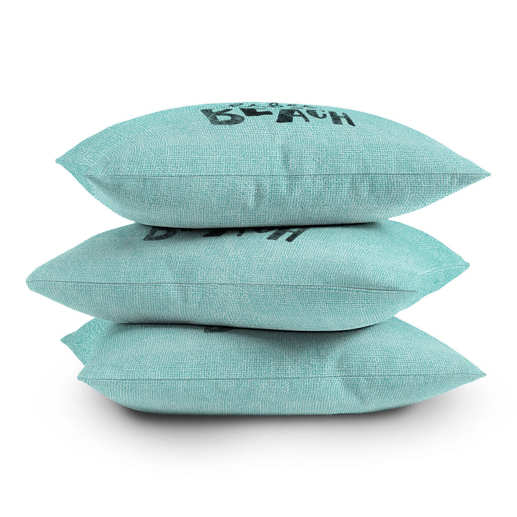 Nick Nelson Lifes A Beach Throw Pillow