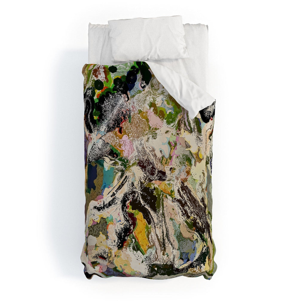 83 Oranges Echoes Beneath the Surface Duvet Cover