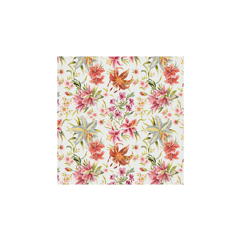 Ninola Design Botanic Retreat Lily Lush Floral Orange Green Art Print