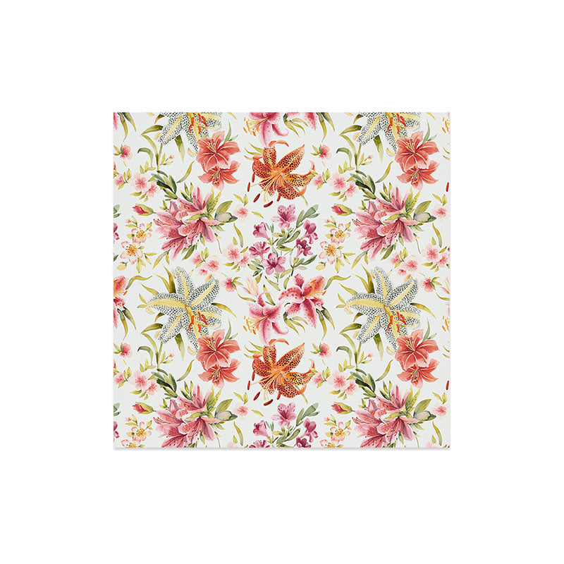Ninola Design Botanic Retreat Lily Lush Floral Orange Green Art Print