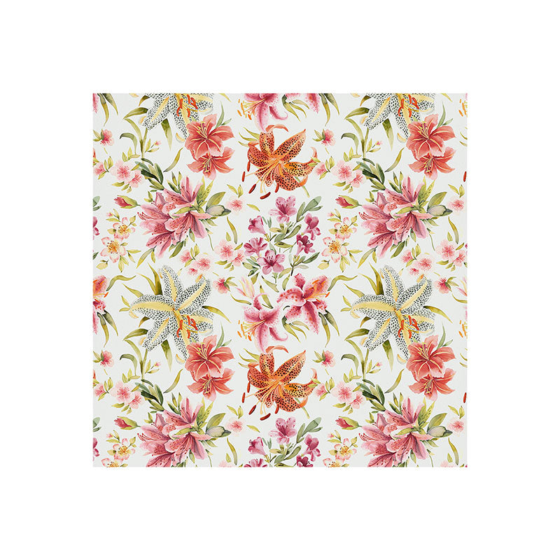 Ninola Design Botanic Retreat Lily Lush Floral Orange Green Art Print