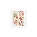 Ninola Design Botanic Retreat Lily Lush Floral Orange Green Art Print
