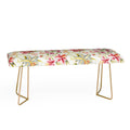 Ninola Design Botanic Retreat Lily Lush Floral Orange Green Bench