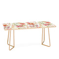 Ninola Design Botanic Retreat Lily Lush Floral Orange Green Coffee Table