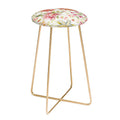Ninola Design Botanic Retreat Lily Lush Floral Orange Green Counter Stool