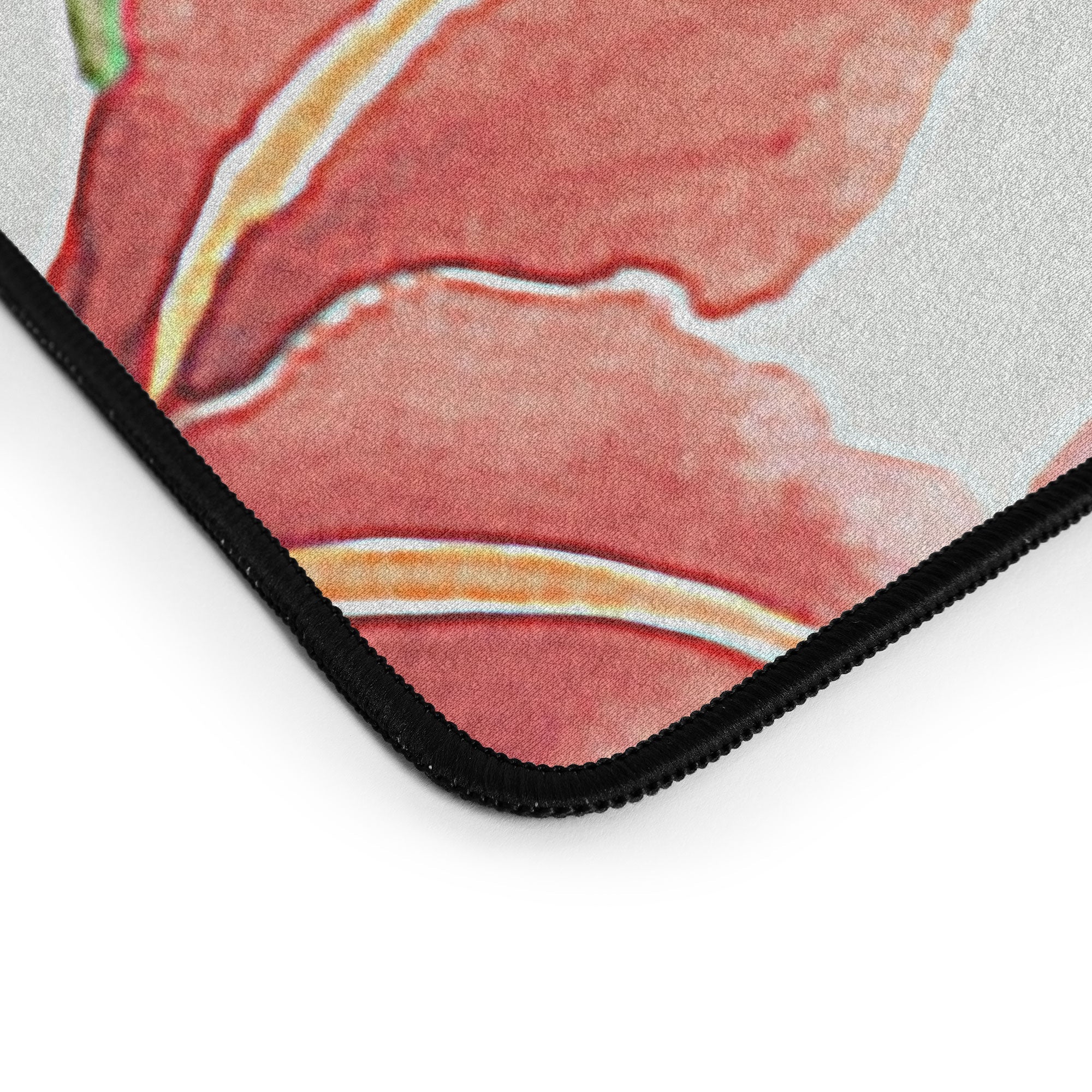 Ninola Design Botanic Retreat Lily Lush Floral Orange Green Desk Mat