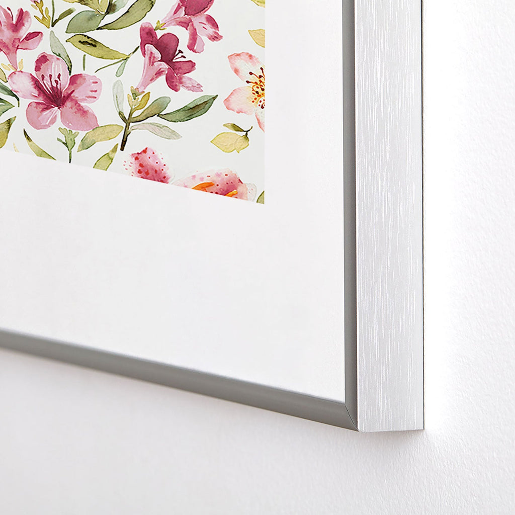 Ninola Design Botanic Retreat Lily Lush Floral Orange Green Metal Framed Art Print