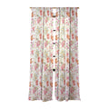 Ninola Design Botanic Retreat Lily Lush Floral Orange Green Sheer Window Curtain