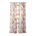 Ninola Design Botanic Retreat Lily Lush Floral Orange Green Sheer Non Repeat