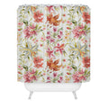 Ninola Design Botanic Retreat Lily Lush Floral Orange Green Shower Curtain
