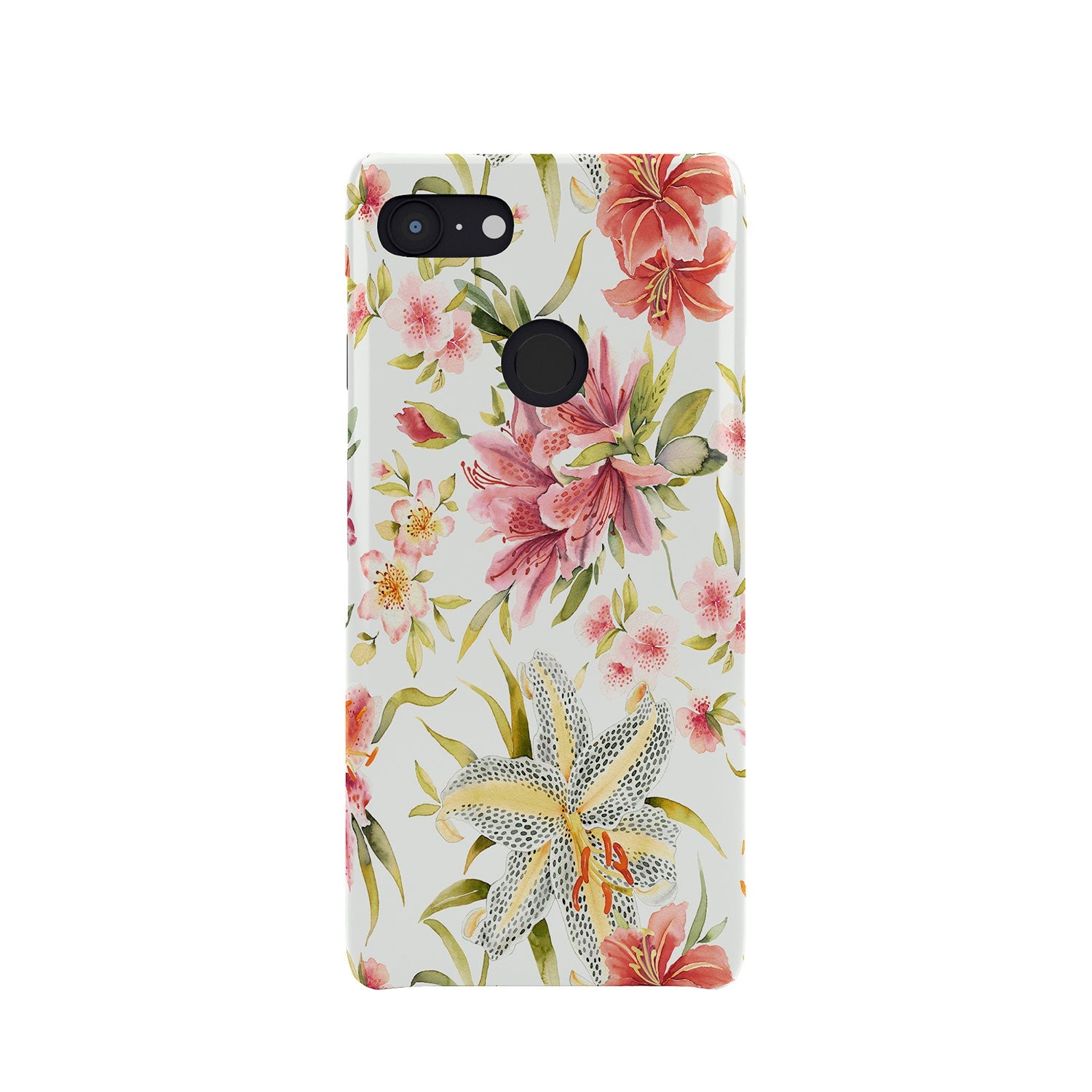 Ninola Design Botanic Retreat Lily Lush Floral Orange Green Phone Case