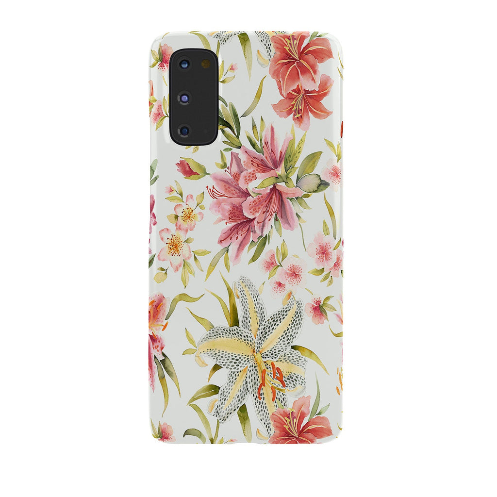 Ninola Design Botanic Retreat Lily Lush Floral Orange Green Phone Case