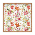 Ninola Design Botanic Retreat Lily Lush Floral Orange Green Square Tray
