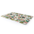 Ninola Design Botanic Retreat Tropical Leaves Flowers Pink Green Area Rug