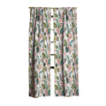 Ninola Design Botanic Retreat Tropical Leaves Flowers Pink Green Blackout Non Repeat