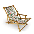 Ninola Design Botanic Retreat Tropical Leaves Flowers Pink Green Sling Chair