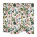 Ninola Design Botanic Retreat Tropical Leaves Flowers Pink Green Wall Mural