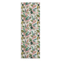 Ninola Design Botanic Retreat Tropical Leaves Flowers Pink Green Yoga Towel