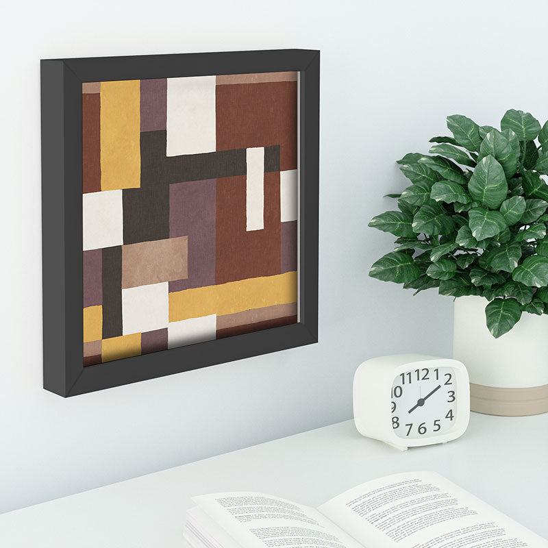 Ninola Design Everyday Artifact Modern Color Block Texture Earthy Recessed Framing Square