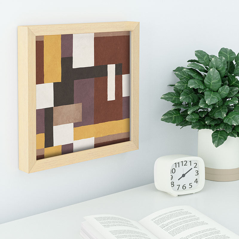 Ninola Design Everyday Artifact Modern Color Block Texture Earthy Recessed Framing Square