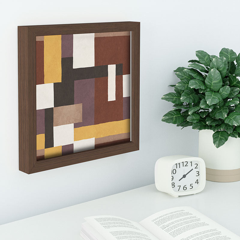 Ninola Design Everyday Artifact Modern Color Block Texture Earthy Recessed Framing Square