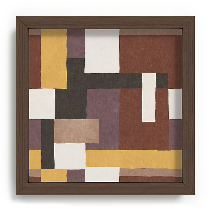 Ninola Design Everyday Artifact Modern Color Block Texture Earthy Recessed Framing Square
