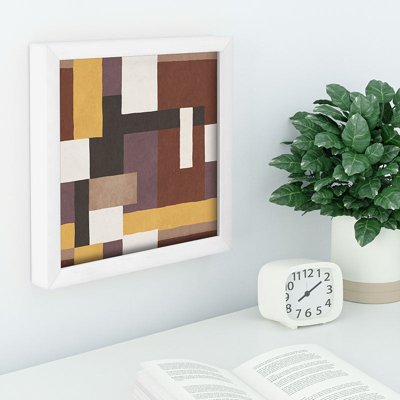 Ninola Design Everyday Artifact Modern Color Block Texture Earthy Recessed Framing Square
