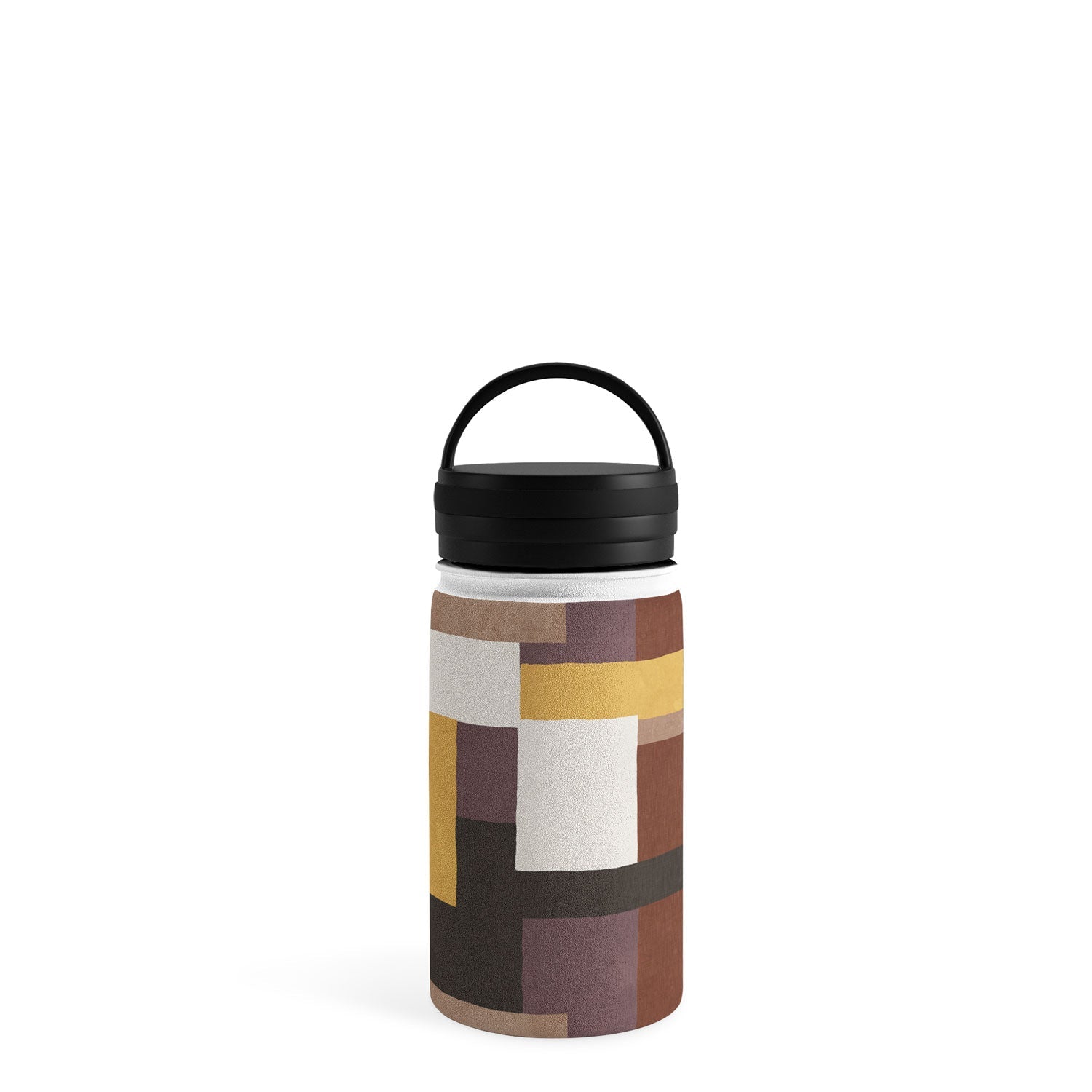 Ninola Design Everyday Artifact Modern Color Block Texture Earthy Water Bottle