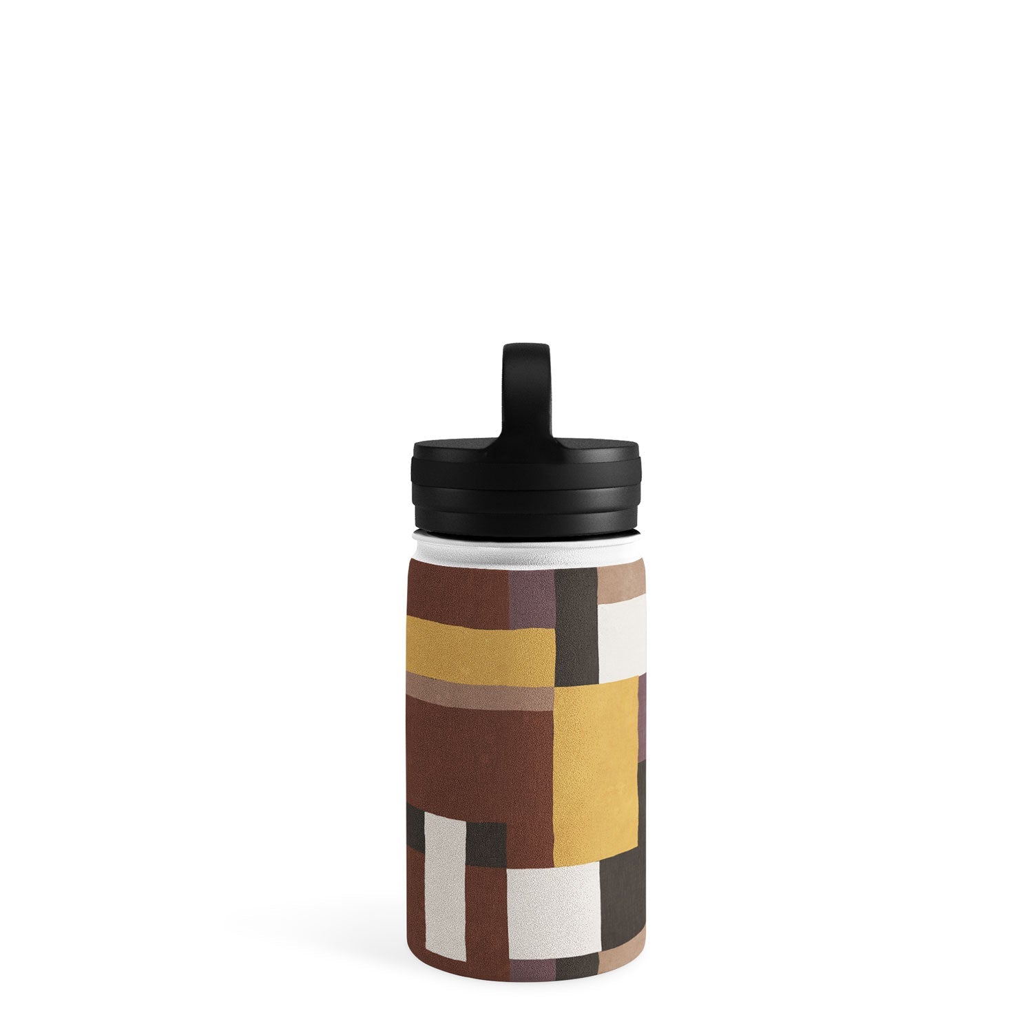 Ninola Design Everyday Artifact Modern Color Block Texture Earthy Water Bottle