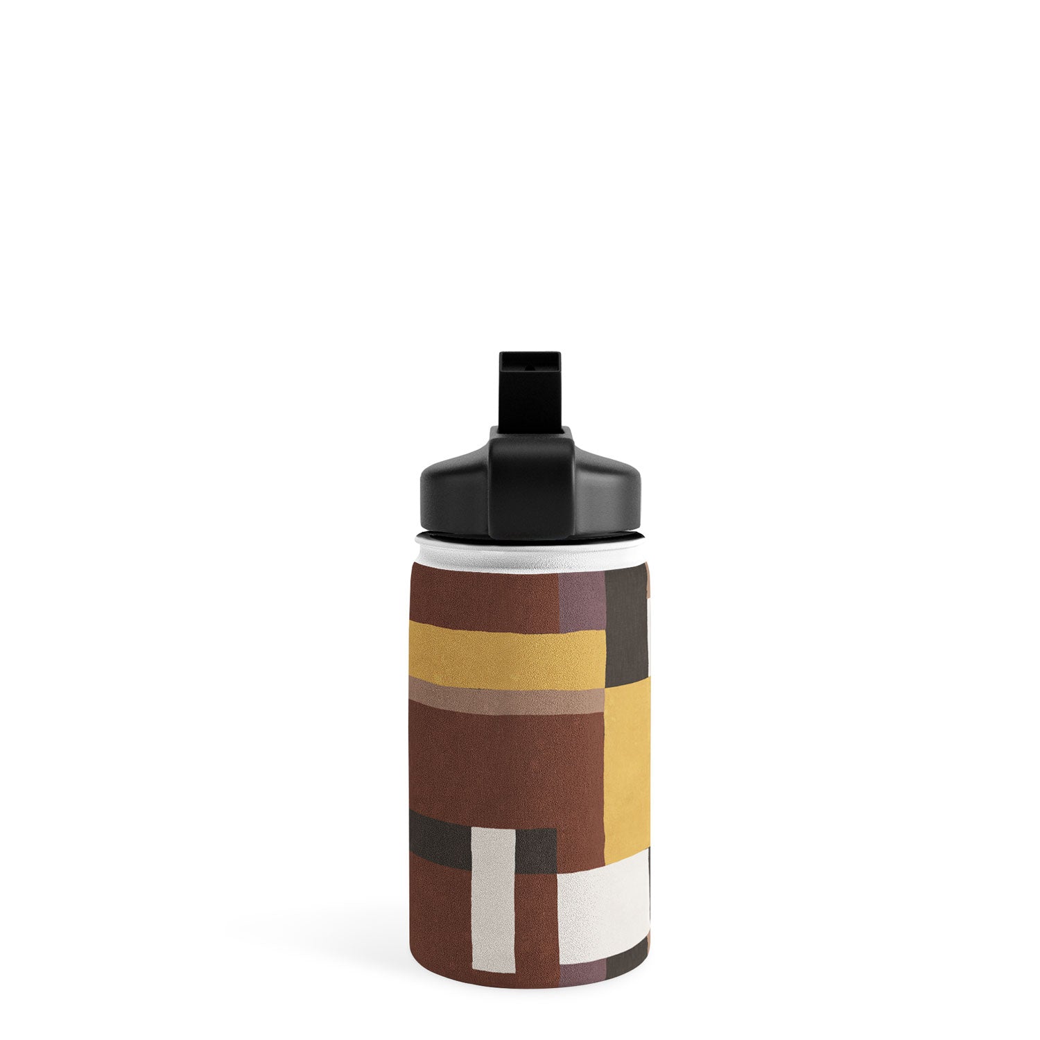 Ninola Design Everyday Artifact Modern Color Block Texture Earthy Water Bottle