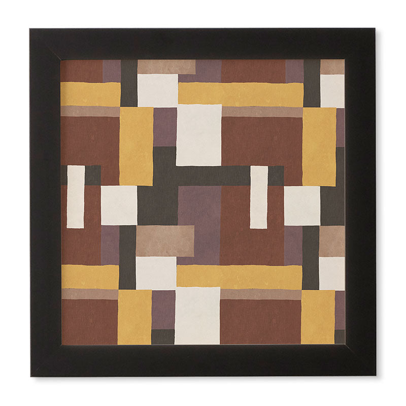 Ninola Design Everyday Artifact Modern Color Block Texture Earthy Framed Wall Art