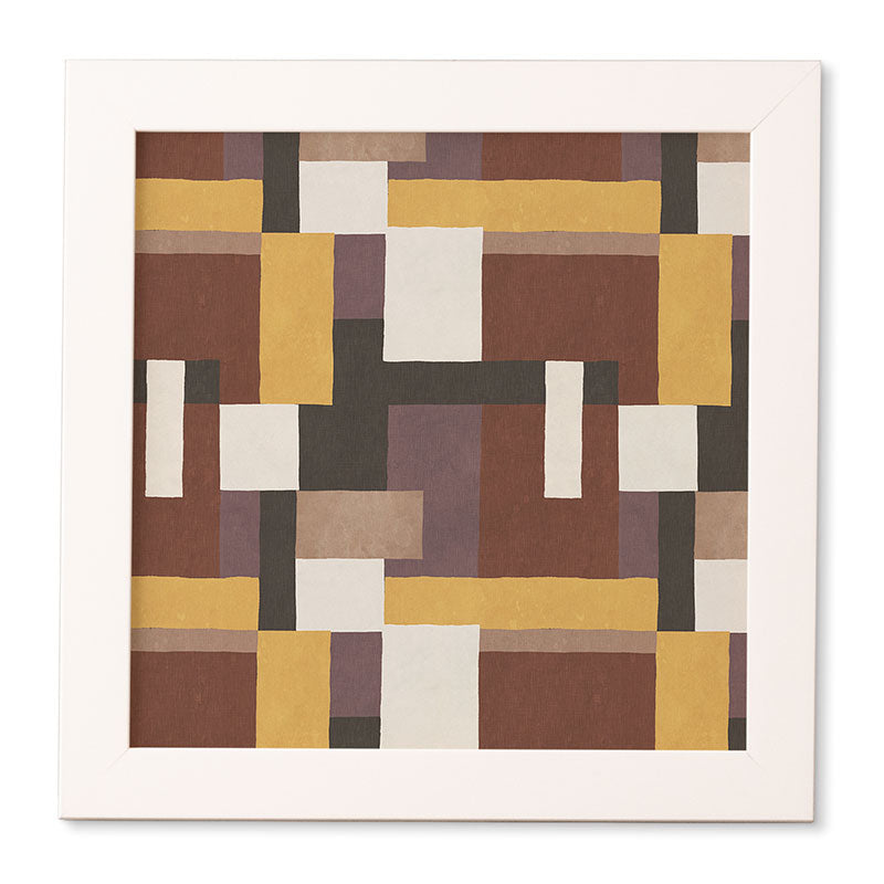 Ninola Design Everyday Artifact Modern Color Block Texture Earthy Framed Wall Art