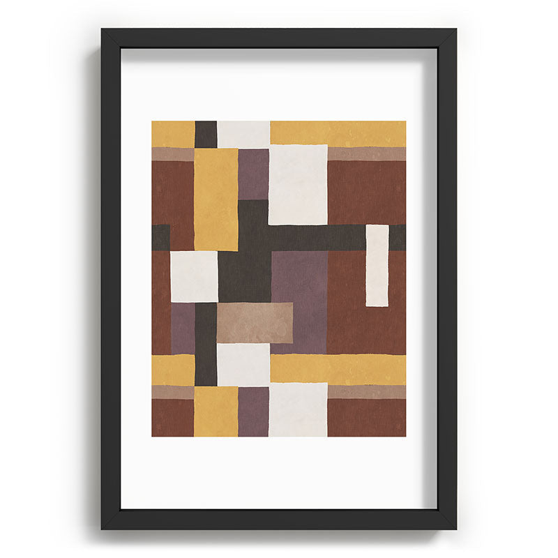 Ninola Design Everyday Artifact Modern Color Block Texture Earthy Recessed Framing Rectangle