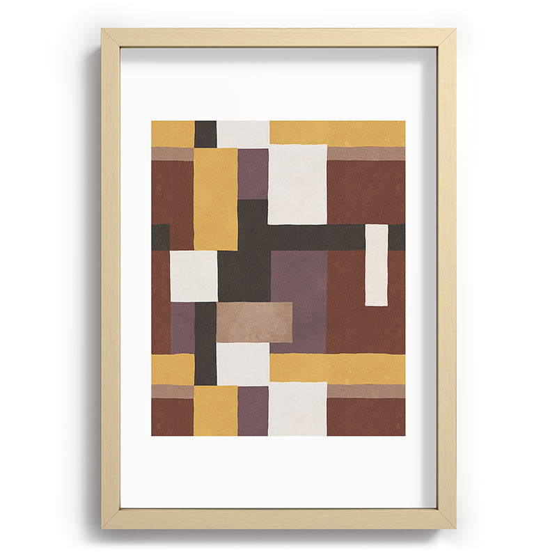Ninola Design Everyday Artifact Modern Color Block Texture Earthy Recessed Framing Rectangle