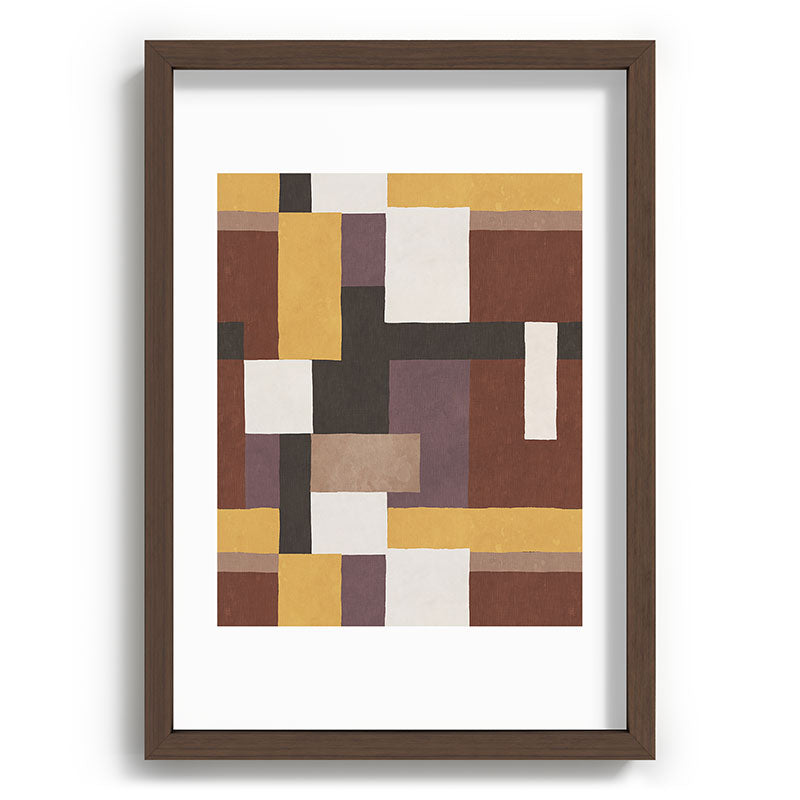 Ninola Design Everyday Artifact Modern Color Block Texture Earthy Recessed Framing Rectangle