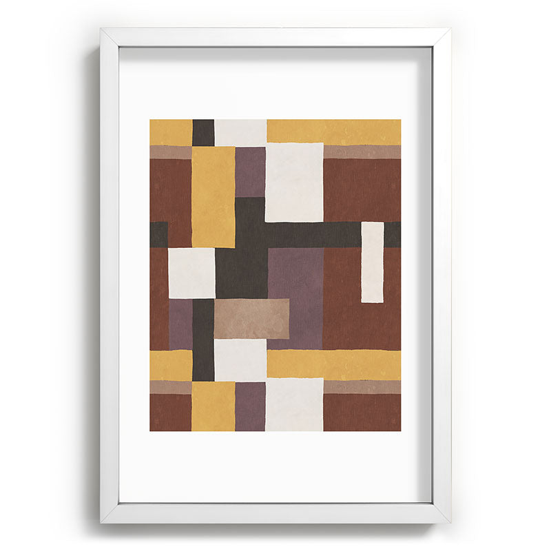 Ninola Design Everyday Artifact Modern Color Block Texture Earthy Recessed Framing Rectangle